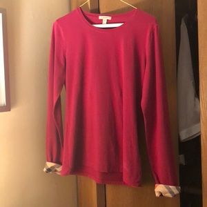 Burberry Brit long sleeve cuff top